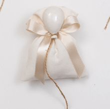 Calamita a Palloncino Bianca con Sacchettino