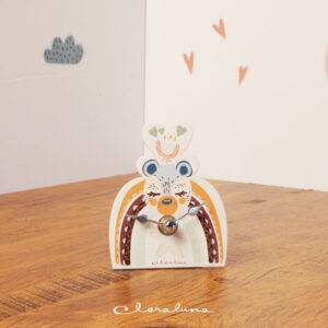 Orologio con arcobaleno e orsetto azzurro