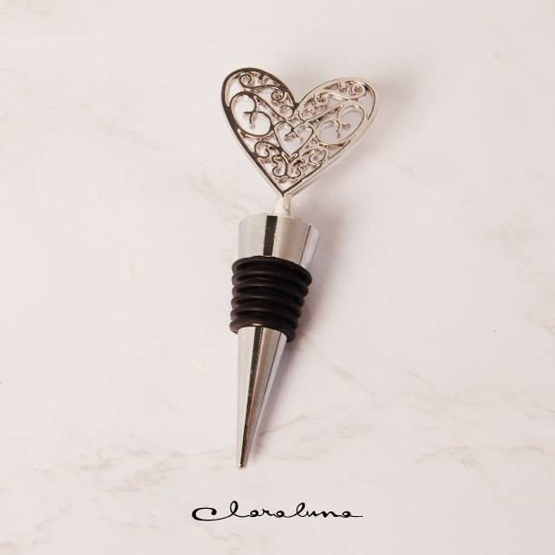Tappo con cuore in metallo