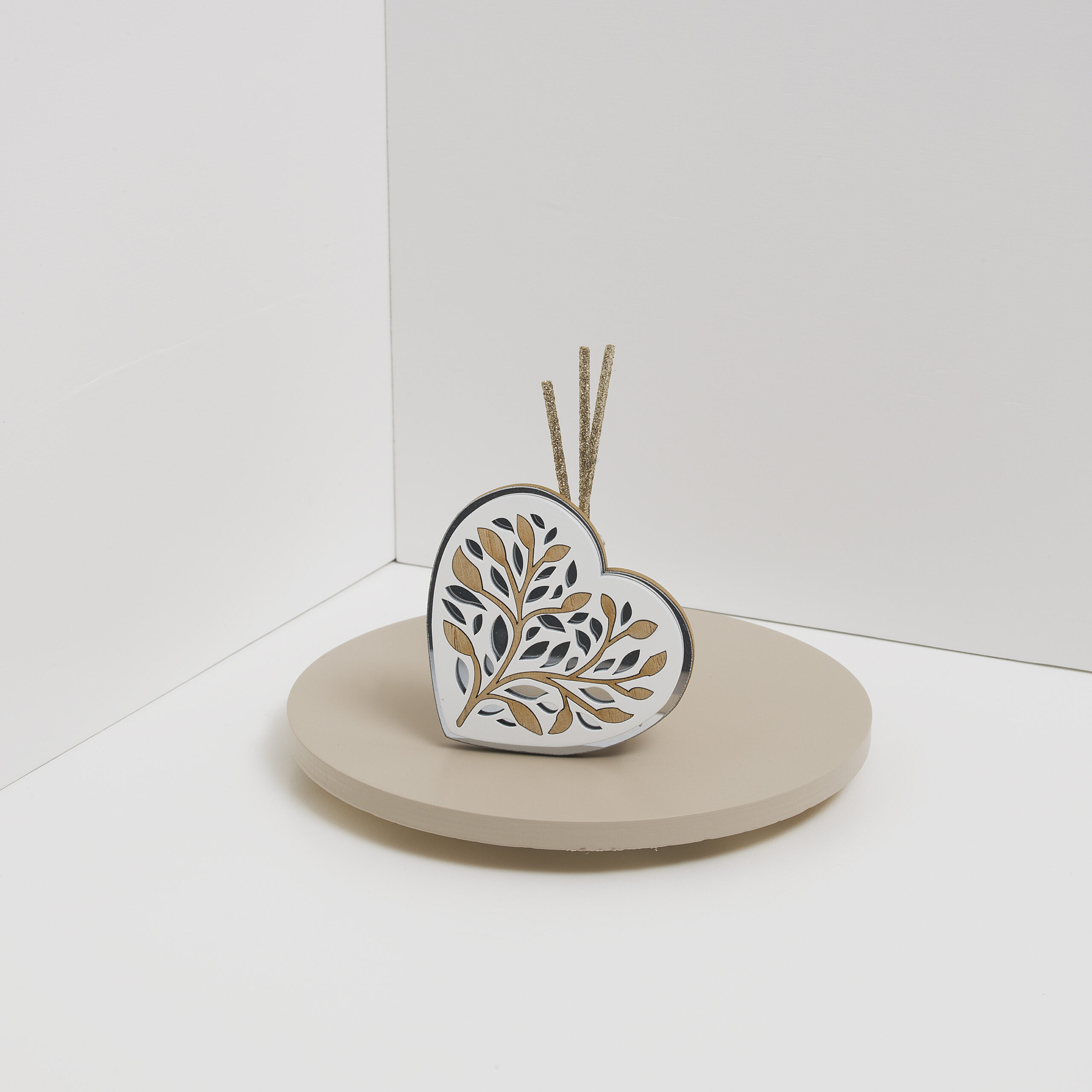 Profumatore a specchio con albero della vita a forma di cuore