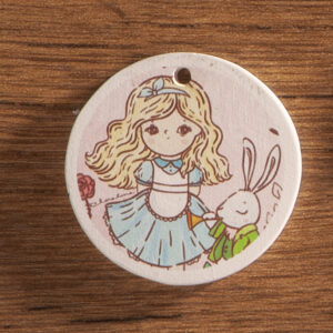 Ciondolo gesso Alice nel paese delle meraviglie