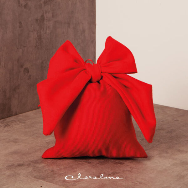 Sacchetto grande con fiocco rosso