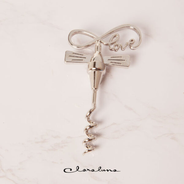 Set Cavatappi con infinito e scritta love in metallo e Tappo coordinato - Image 2