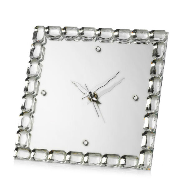 Orologio in cristallo quadrato
