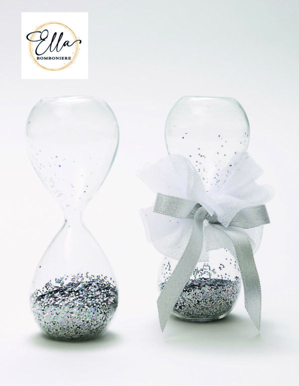 Clessidra Argento Glitter