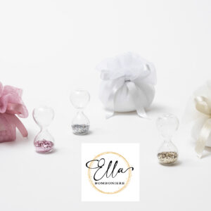 Mini Clessidra Argento Glitter