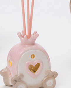 Profumatore carrozza rosa con luce led