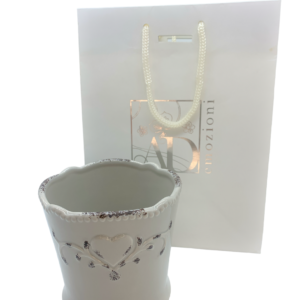 Vaso medio tortora in stile shabby