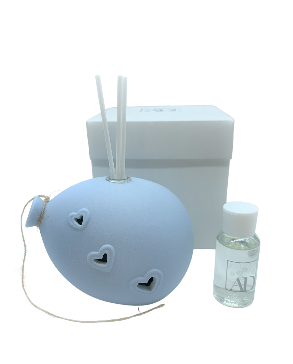 Profumatore palloncino azzurro grande con luce led