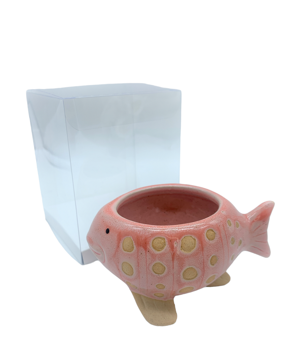 Pesciolino porta piantina rosa - immagine 5