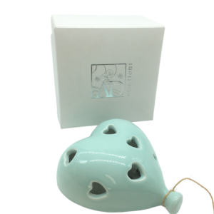 Palloncino a cuore verdino traforato con Luce Led