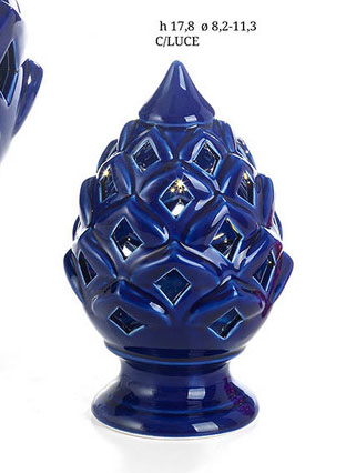 OFFERTA - Pigna blu con luce led