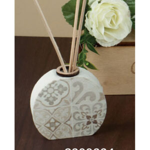 Profumatore tondo con maiolica tortora