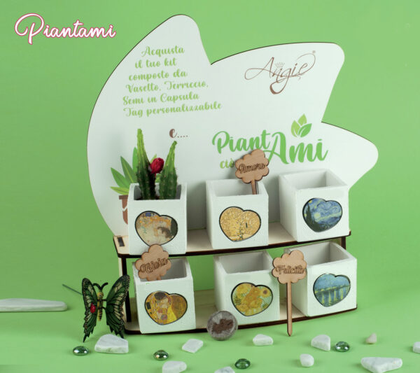 Vasetto con piantina da piantare e simbolo albero della vita - Image 2