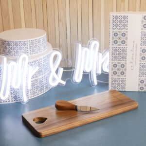 Tagliere grande in legno d'acacia con coltellino