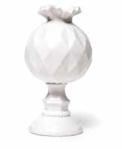 Vaso a forma di pomo sfacettato