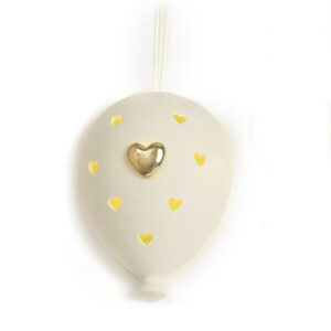Palloncino profumatore da appendere con cuoricino oro e luce led