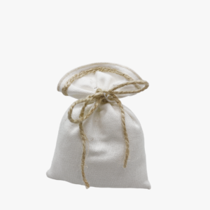 Sacchetto portaconfetti in cotone con spago