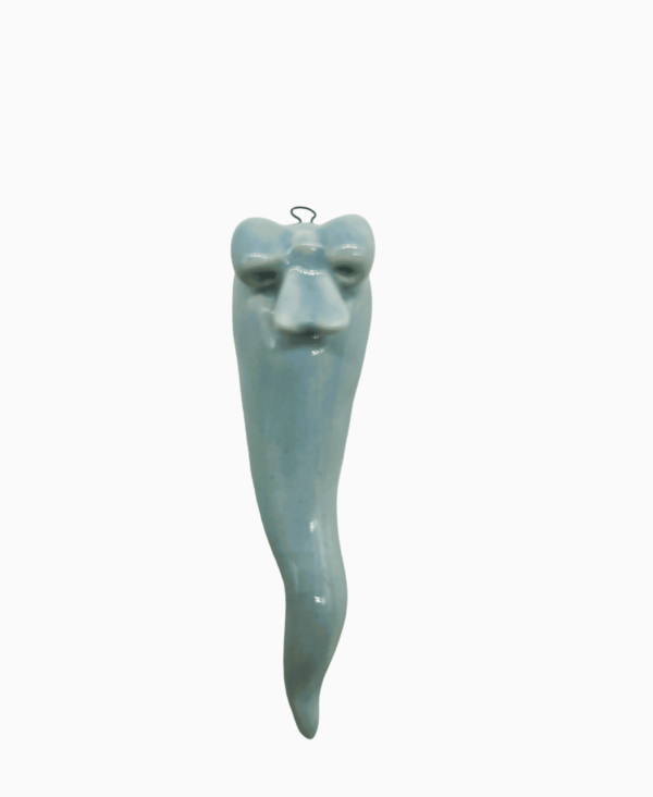 Corno Portafortuna Azzurro da appendere