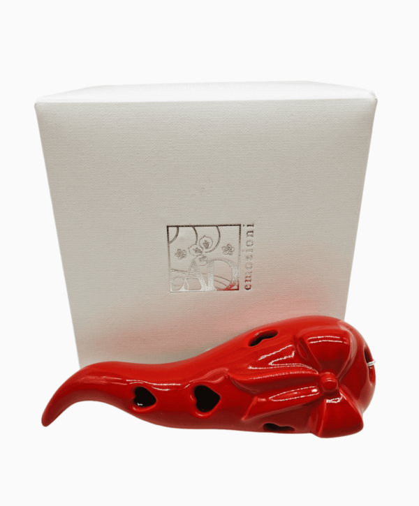 Corno rosso con led luminoso