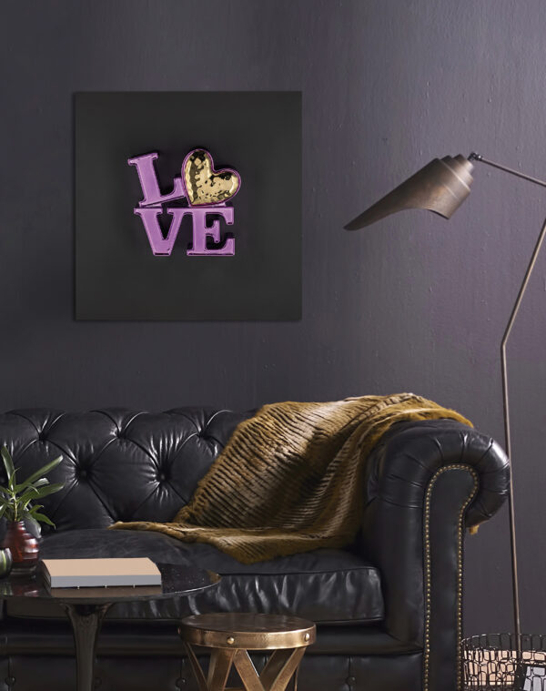 Quadretto 16x16 Love disponibile in 8 versioni - immagine 2