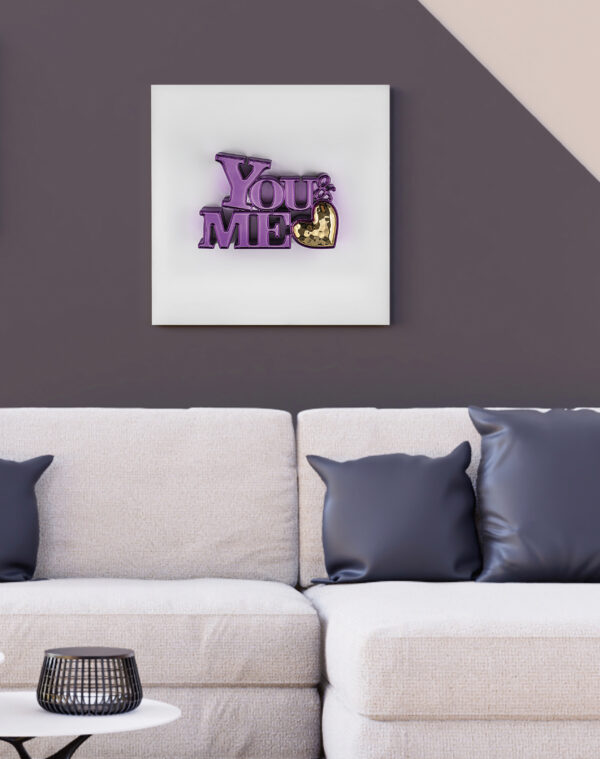 Quadretto 16x16 You & Me disponibile in 8 versioni - immagine 2