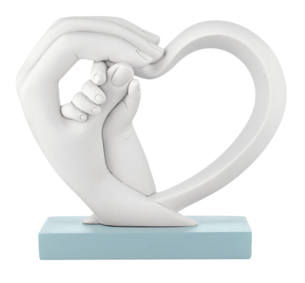 Mano a cuore con manina bebè in 5 colori differenti - immagine 3