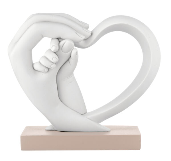 Mano a cuore con manina bebè in 5 colori differenti - immagine 2
