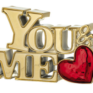 Scritta YOU&ME 28x19 disponibile in 6 colori