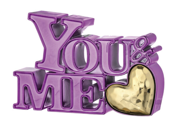 Scritta YOU&ME 28x19 disponibile in 6 colori - immagine 5