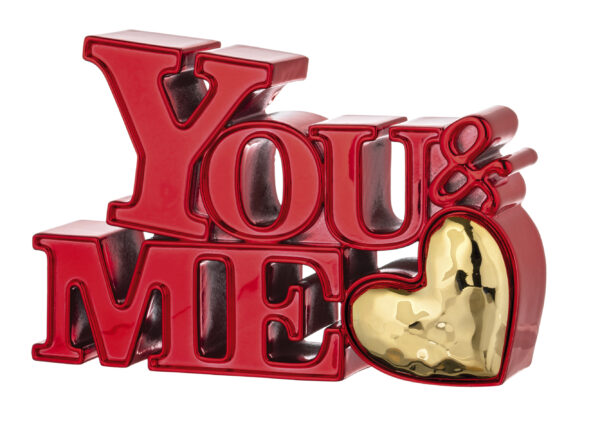 Scritta YOU&ME 28x19 disponibile in 6 colori - immagine 2