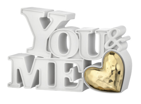 Scritta YOU&ME 28x19 disponibile in 6 colori - immagine 3