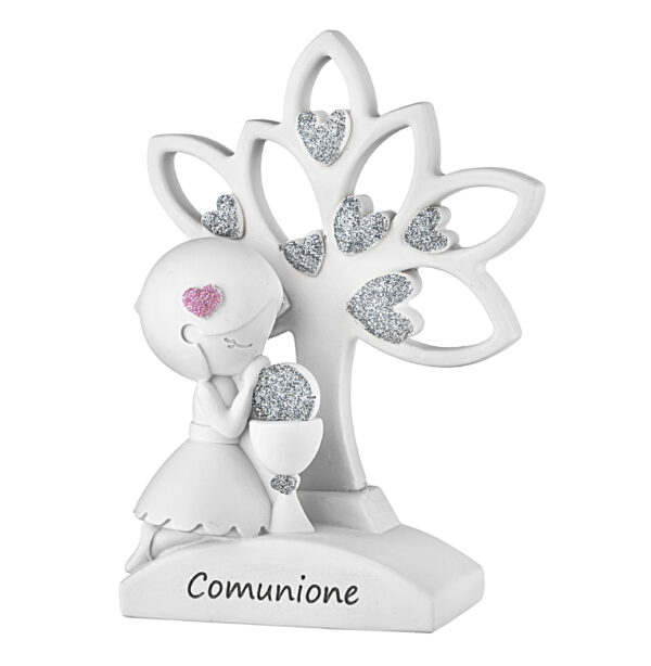 Bambina Prima Comunione con Albero della vita in 4 colori differenti - immagine 2