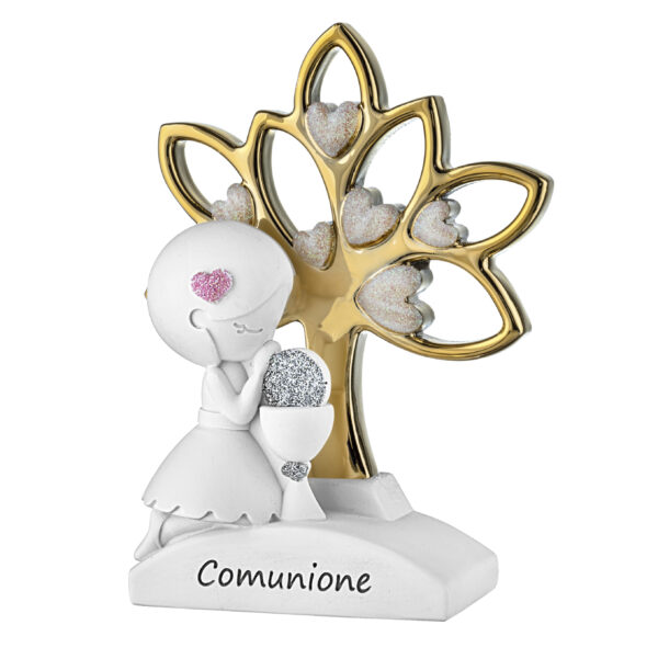 Bambina Prima Comunione con Albero della vita in 4 colori differenti