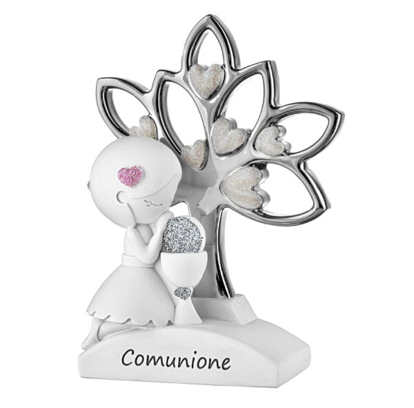 Bambina Prima Comunione con Albero della vita in 4 colori differenti - immagine 4