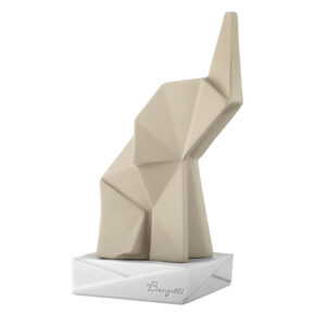 Statua elefante origami in 2 colori differenti