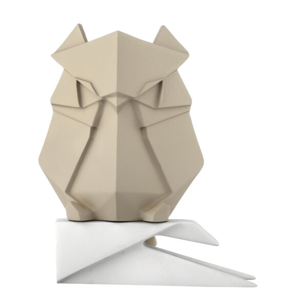 Statuetta gufo origami in 2 colori differenti - immagine 2