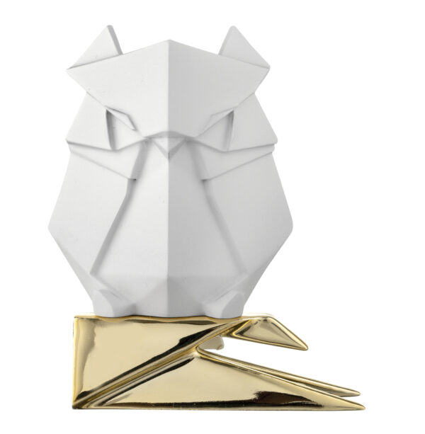 Statuetta gufo origami in 2 colori differenti
