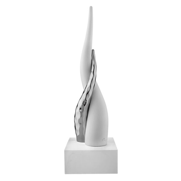 Corno con piedistallo bianco in 4 colori differenti - immagine 3