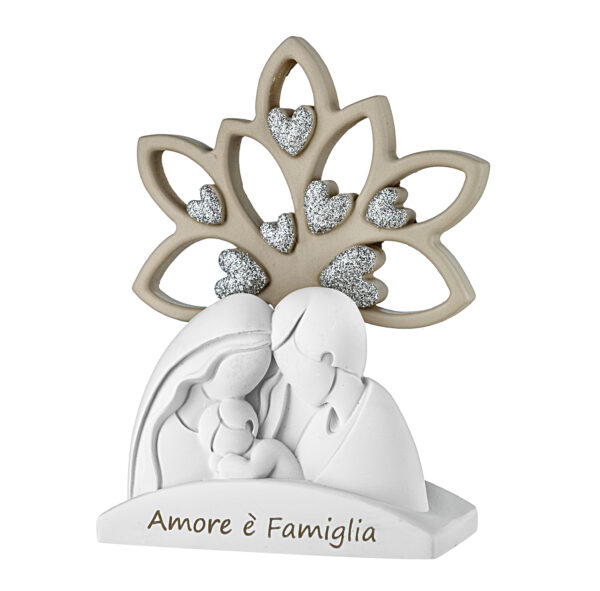 Statuetta Sacra Famiglia con Albero della vita in 4 colori differenti - immagine 3