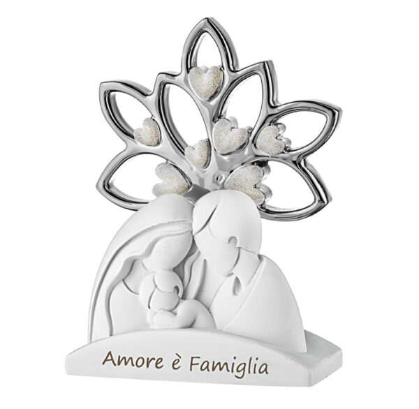 Statuetta Sacra Famiglia con Albero della vita in 4 colori differenti - immagine 2