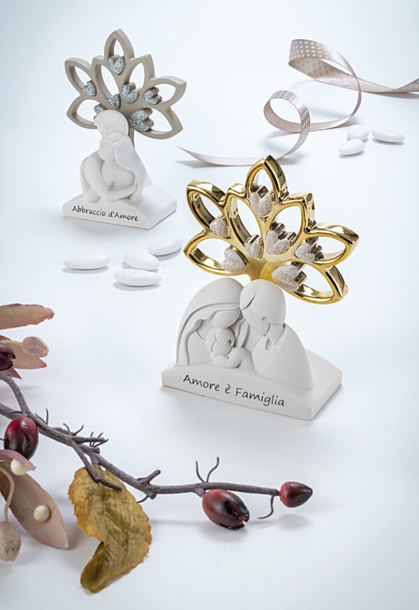 Statuetta Sacra Famiglia con Albero della vita in 4 colori differenti - immagine 5