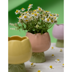 Vaso a forma di tulipano in 4 colori a scelta