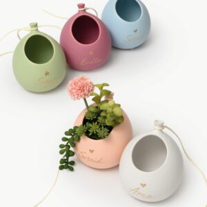 Palloncino portapiantina satin con scritta in 5 colori a scelta