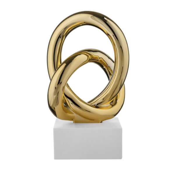 Nodo d'Amore Intrecciato in Oro o Argento - immagine 4