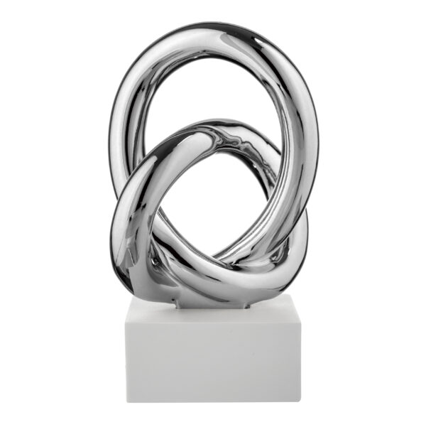 Nodo d'Amore Intrecciato in Oro o Argento - immagine 3