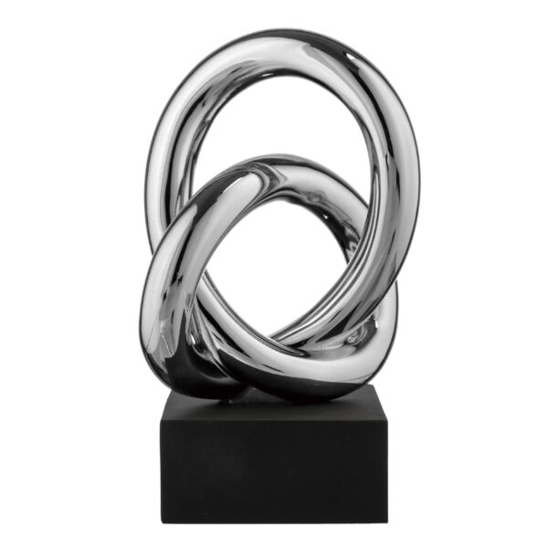 Nodo d'Amore Intrecciato in Oro o Argento - immagine 2