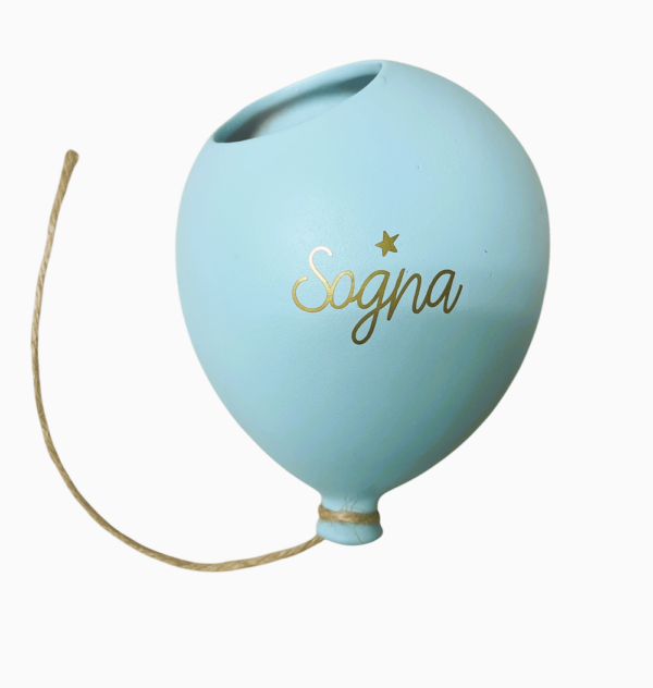 Palloncino grande portapiantina da appendere satin con scritta in 5 colori a scelta - immagine 5