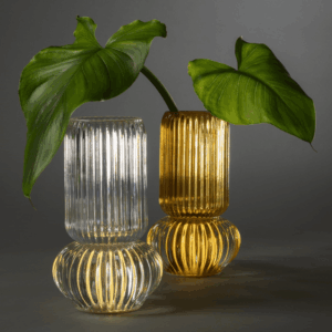 Vaso/Lampada a led in vetro in 3 colori